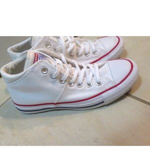 White Converse All-Star Mid Top Sneakers Size 7